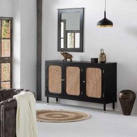Credenza Alexandra House Living Nero Legno di pino Legno MDF 38 x 91 x 152 cm