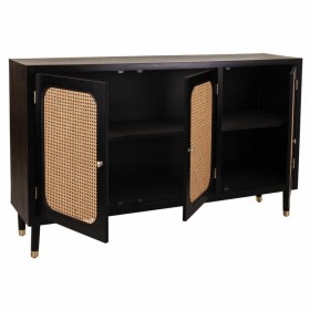 Credenza Alexandra House Living Nero Legno di pino Legno MDF 38 x 91 x 152 cm