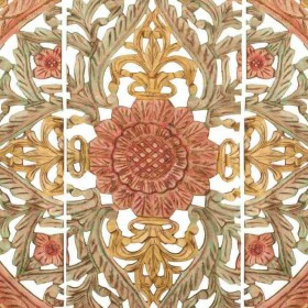 Decorazione da Parete Alexandra House Living Marrone Legno MDF 2 x 120 x 120 cm
