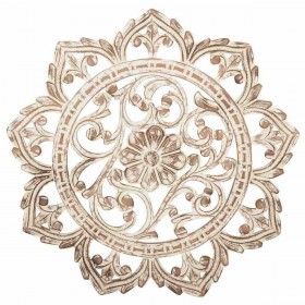Decorazione da Parete Alexandra House Living Marrone Legno MDF 2 x 90 x 90 cm