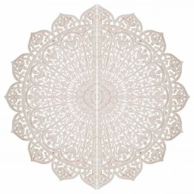 Decorazione da Parete Alexandra House Living Bianco Legno MDF 2 x 120 x 120 cm
