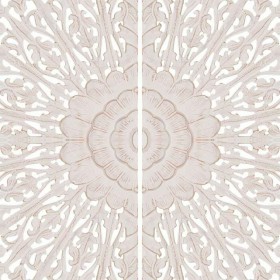 Decorazione da Parete Alexandra House Living Bianco Legno MDF 2 x 120 x 120 cm