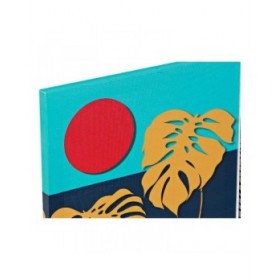 Quadro DKD Home Decor Tropical Tela Tropicale (30 x 1,8 x 40 cm) (4 Unità)