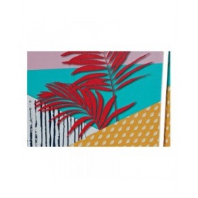 Quadro DKD Home Decor Tropical Tela Tropicale (30 x 1,8 x 40 cm) (4 Unità)