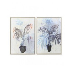 Quadro DKD Home Decor Impianto 83 x 4,5 x 123 cm Scandinavo (2 Unità)
