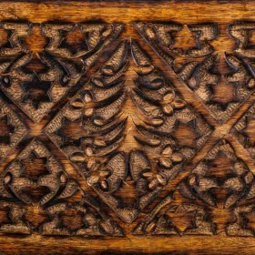 Baule Alexandra House Living Marrone Legno di mango 15 x 15 x 26 cm Stile artigianale
