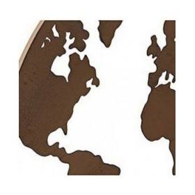 Statua Decorativa DKD Home Decor Mappamondo Nero Rame Bianco 40 x 1 x 40 cm (3 Pezzi)