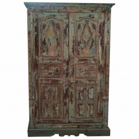 Armadio Alexandra House Living Marrone Legno Riciclato 45 x 204 x 127 cm