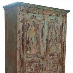 Armadio Alexandra House Living Marrone Legno Riciclato 45 x 204 x 127 cm