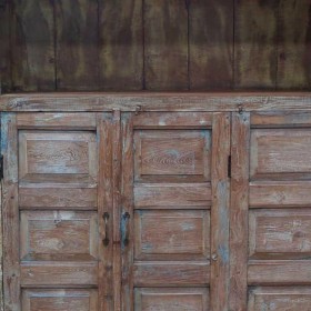 Scaffale Alexandra House Living Marrone Legno Riciclato 40 x 186 x 137 cm