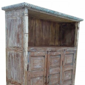 Scaffale Alexandra House Living Marrone Legno Riciclato 40 x 186 x 137 cm