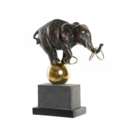 Statua Decorativa DKD Home Decor Metallo Resina Elefant (31 x 13 x 41 cm)