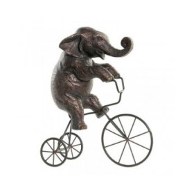 Statua Decorativa DKD Home Decor Metallo Resina Elefant (30 x 12 x 37 cm)