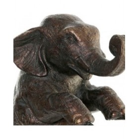 Statua Decorativa DKD Home Decor Metallo Resina Elefant (30 x 12 x 37 cm)