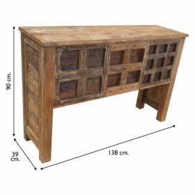 Ingresso Alexandra House Living Marrone Legno Riciclato 39 x 90 x 138 cm