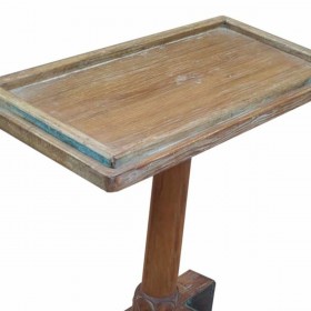 Tavolo aggiuntivo Alexandra House Living Marrone Legno Riciclato 23 x 49 x 46 cm
