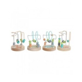 Gioco di Legno DKD Home Decor Legno Multicolore 4 Pezzi 9 x 9 x 12 cm