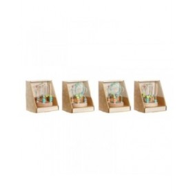 Gioco di Legno DKD Home Decor Legno Multicolore 4 Pezzi 9 x 9 x 12 cm