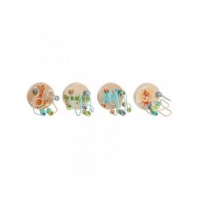 Gioco di Legno DKD Home Decor Legno Multicolore 4 Pezzi 9 x 9 x 12 cm