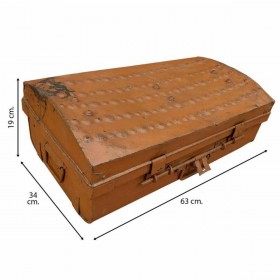 Valigia decorativa Alexandra House Living Marrone Ferro Stile artigianale 34 x 19 x 63 cm