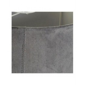 Paralume DKD Home Decor 8424001773930 Grigio Bordeaux Metallo Velluto Frange Sixties 30 x 30 x 29 cm (2 Unità)