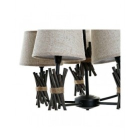 Lampadario DKD Home Decor Poliestere Metallo (55 x 55 x 100 cm)