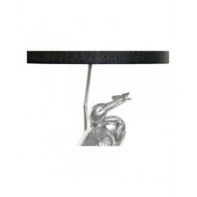 Lampada da tavolo DKD Home Decor Nero Argento Poliestere Acrilico Resina 220 V 60 W (33 x 33 x 74 cm)