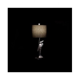 Lampada da tavolo DKD Home Decor Nero Argento Poliestere Acrilico Resina 220 V 60 W (33 x 33 x 74 cm)
