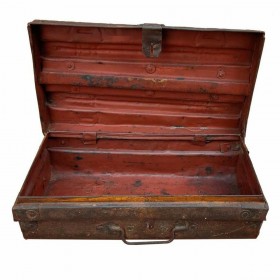 Valigia decorativa Alexandra House Living Marrone Ferro Stile artigianale 30 x 19 x 53 cm