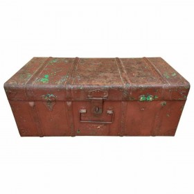 Valigia decorativa Alexandra House Living Marrone Ferro Stile artigianale 31 x 23 x 58 cm