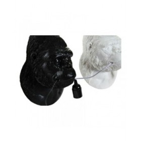 Lampada da Parete DKD Home Decor 23 x 19 x 32 cm Nero Bianco Resina 220 V 50 W Gorilla Moderno (2 Unità)
