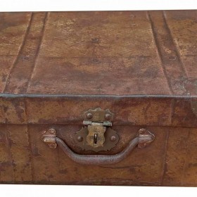 Valigia decorativa Alexandra House Living Marrone Ferro Stile artigianale 34 x 17 x 58 cm