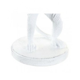 Lampada da tavolo DKD Home Decor Bianco Nero Poliestere Metallo Resina 25W 220 V Scimmia (2 pcs) (20 x 20 x 45 cm)