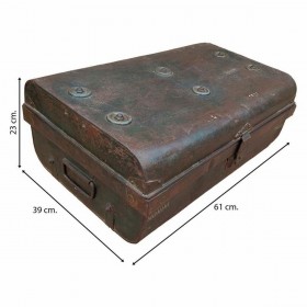 Valigia decorativa Alexandra House Living Marrone Ferro Stile artigianale 39 x 23 x 61 cm