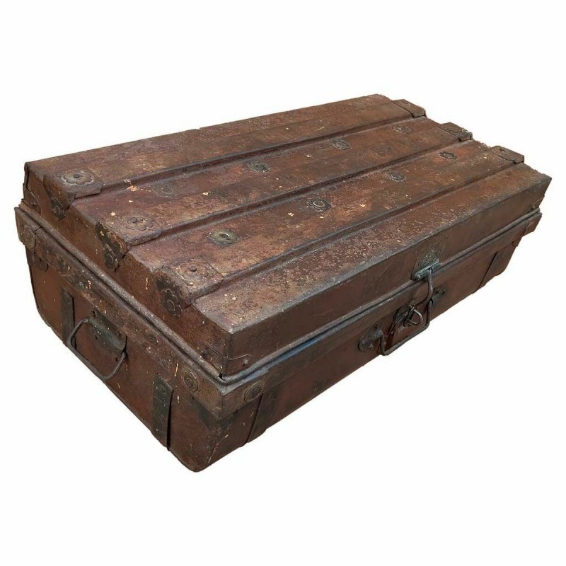 Valigia decorativa Alexandra House Living Marrone Ferro Stile artigianale 37 x 24 x 69 cm