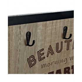 Appendiabiti da parete DKD Home Decor 8424001775712 Legno Resina Legno MDF Vintage 41 x 3 x 41 cm