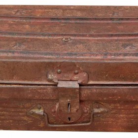 Valigia decorativa Alexandra House Living Marrone Ferro Stile artigianale 33 x 21 x 61 cm