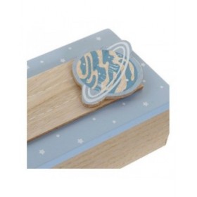 Scatola Decorativa DKD Home Decor Naturale Alluminio Legno MDF 22 x 6 x 9 cm (2 Unità) (1 Unità)