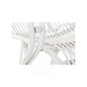 Sedia a Dondolo DKD Home Decor Bianco 75 x 85 x 85 cm