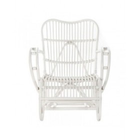 Sedia a Dondolo DKD Home Decor Bianco 75 x 85 x 85 cm
