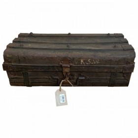 Valigia decorativa Alexandra House Living Marrone Ferro Stile artigianale 32 x 22 x 61 cm