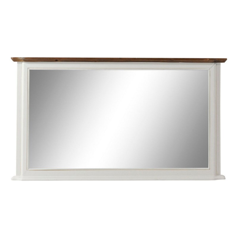Specchio da parete DKD Home Decor Bianco Marrone Romantico 115 x 6 x 66 cm