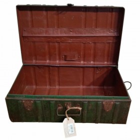 Valigia decorativa Alexandra House Living Marrone Ferro Stile artigianale 35 x 23 x 61 cm