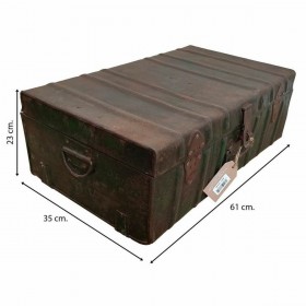 Valigia decorativa Alexandra House Living Marrone Ferro Stile artigianale 35 x 23 x 61 cm