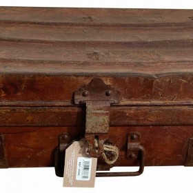 Valigia decorativa Alexandra House Living Marrone Ferro Stile artigianale 33 x 21 x 70 cm