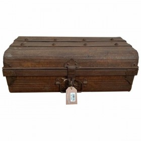 Valigia decorativa Alexandra House Living Marrone Ferro Stile artigianale 33 x 23 x 60 cm