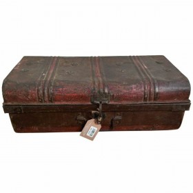 Valigia decorativa Alexandra House Living Marrone Ferro Stile artigianale 32 x 21 x 59 cm