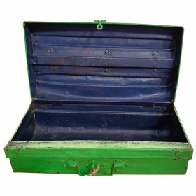 Valigia decorativa Alexandra House Living Verde Ferro Stile artigianale 29 x 31 x 53 cm