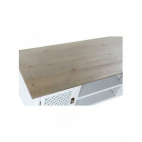 Mobile TV DKD Home Decor 8424001812066 Bianco Multicolore Marrone Chiaro Abete 120 x 45 x 58 cm