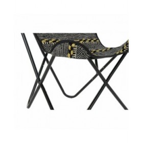 Poltrona DKD Home Decor Giallo Bianco Nero Multicolore Ferro 74 x 65 x 90 cm